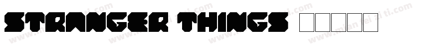 stranger things字体转换